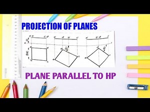 PROJECTION OF PLANES: PLANE PARALLEL TO HP