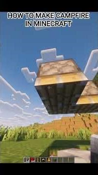 how to make campfire in Minecraft || 🤯🎃🔥 ||