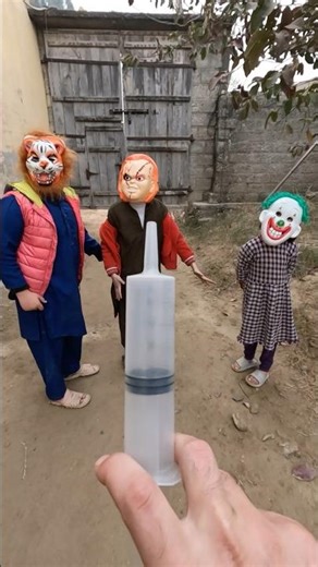 Chucky spider man and scary mask injection prank sui na lagana