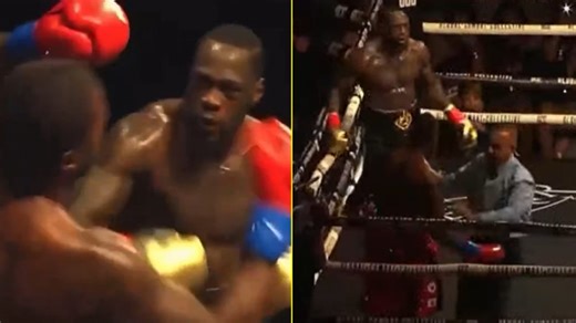 Deontay Wilder drops helpless Tyrrell Herndon twice as he crashes his way to comeback KO