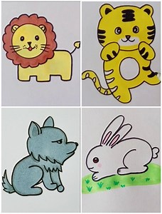 282K views · 3.5K reactions | Learn to Make Simple Animal Drawings in Easy Steps | Kidpid | Facebook