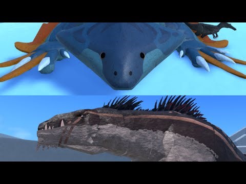 Playing as the NEW DOLICHOMALOSAURUS AND FASOLATHERIUM HYBRIDS in Dinosaur Simulator! (GiveawayInfo)