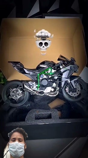 Kawasaki Ninja h2r mini super bike #kawasakininja #viralvideo