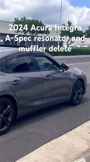 Acura integra muffler and resonator delete/ exhaust