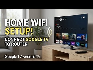 Google TV Android TV OS 14 How to Connect to Home WiFi Router | Step-by-Step Smart TV Setup Guide