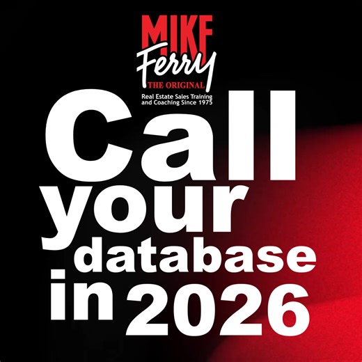Are you calling your database? If you work your database effectively this month, and all of this year, you’ll find a lot of improvement in your confidence, your skillset, your transaction count, and in your mindset. Stay connected … and the results will follow. Learn more at the Production Retreat. https://www.mikeferry.com/event/production-retreat-january-12-14-2026/ #MikeFerry #MikeFerryOrganization #MFO #RealEstateCoaching #RealEstateTraining #RealEstateCoach #RealEstateMindset #RealEstateSki