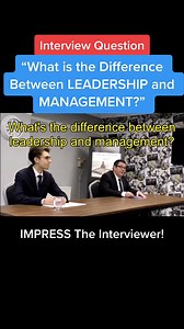 1.1M views · 12K reactions | What is the Difference Between Leadership and Management Interview Question and Example Answer #interviewquestions #interviewtips #jobinterviewtips #464 | Career Vidz | Facebook