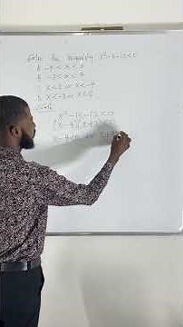 Short Trick For Solving Quadratic Inequalities In Gcse