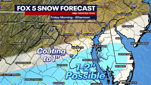 DC weather: Snow likely to impact Friday morning commute