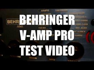 BEHRINGER V-AMP PRO TEST VIDEO
