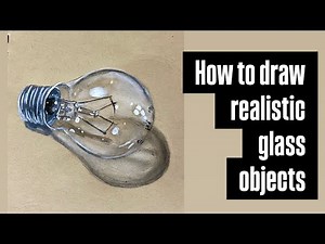 How to Draw Realistic Glass Objects | Easy Gouache Painting Tutorial for Beginners