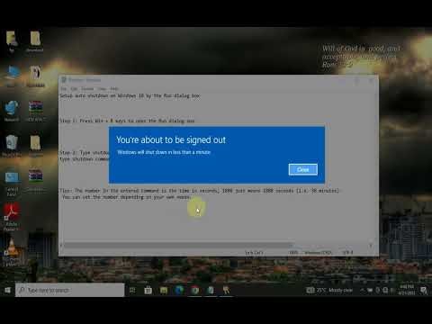 How to Schedule Auto Shutdown in Windows 10 (really easy) - YouTube