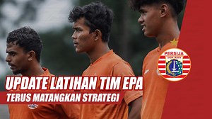Momen latihan tim EPA Persija, Senin, 1 Februari 2021. | Persija