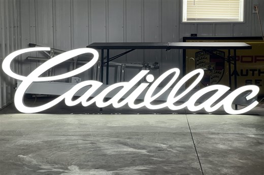 No Reserve: Illuminated Cadillac Sign