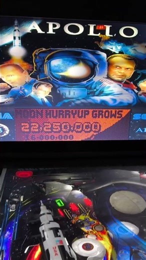 Apollo 13 (Sega1995) pinball vpx #arcade #sega #bestarcadegames #retro #games #gaming #pinball