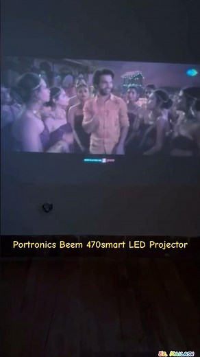 Portronics Beem 470 Smart LED Laser Projector with 1080p Full HD Resolution, Built-in Streaming Apps