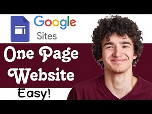 How to Make A One Page Website on Google Sites