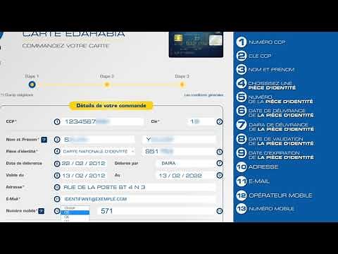 Comment demander une Carte EDAHABIA ?