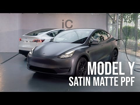 Tesla Model Y 夜銀 Satin Matte 啞面 PPF 施工服務