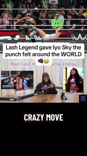 You could get hit with the RIGHT hook 🎶🥊😮‍💨 Did yall feel that hit too!? Let me know below 😫👇🏿 Bars Over Bodies Season 2 coming soon 🎙️ Legend Status video out now. Streaming later this week…👀🎶 #wwe #wwetiktok #wweraw #iyosky #lashlegend