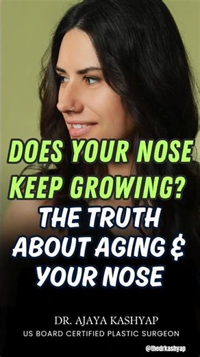 Does Your Nose Keep Growing? The Truth About Aging & Your Nose #rhinoplasty #ytshorts