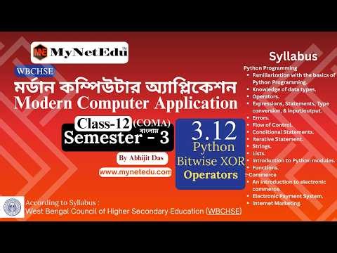 3-12-Python-Bitwise-XOR-Operator