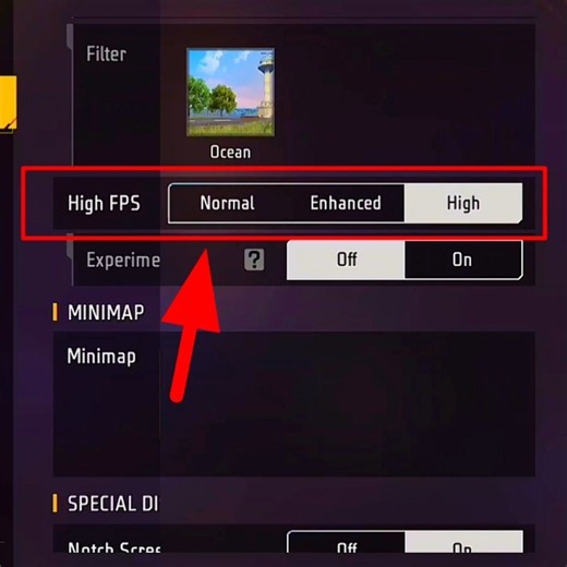 Secret Settings Only 1% Players Know 🏆 || New High Fps Setting Free Fire 🔥 #shortsfeed