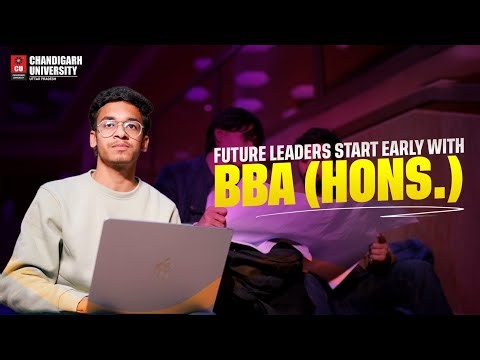 BBA Hons at Chandigarh University Uttar Pradesh that helps ypu to build a great startup