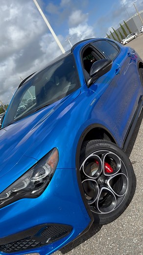 Can’t go wrong with a Misano Blue Alfa Stelvio Veloce 💙🖤 #AlfaRomeo #stelvio #suvs #coolcars #ItalianCars | Rons Rides