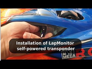 Exemple of LapMonitor self powered transponder installation for touring cars and 1:5th scale cars