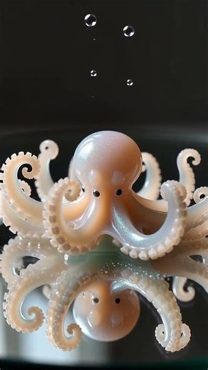 ✨ Wax Crayon Turns Into a Crystal Octopus 🐙 #viral #shorts #8k #asmr