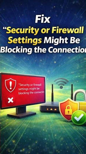 Fix “Firewall Blocking Connection” Error FAST!
