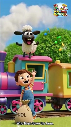 Baa Baa Black Sheep |🐑 Classic UK Nursery Rhyme play learn kids.#shotsvideo#kidslearning