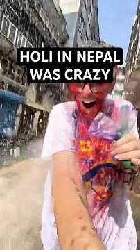 Holi in Nepal was Crazy - Kathmandu has the BEST Holi Festival #holicelebration #holi #nepal
