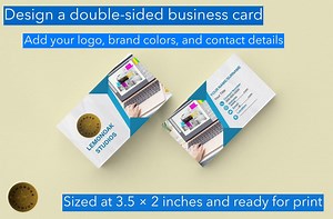 Business Card Design Canva Template | DIY Custom Business Cards | Editable Digital Cardcan - Etsy