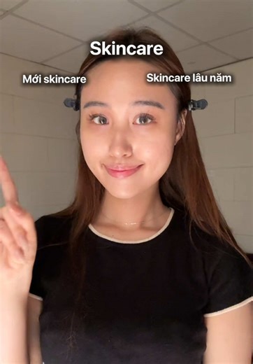Skincare giữa Newbie và người skincare lâu năm 🥹 #skincare #skincaretips #beautytips #learnontiktok #ilovetiktok
