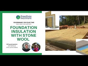 Foundation Insulation with Stone Wool