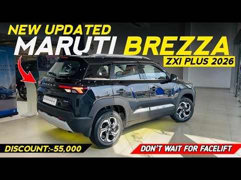 2026 New Updated Maruti Suzuki Breeza Zxi Plus Black Top Model GST Price Discount All Details