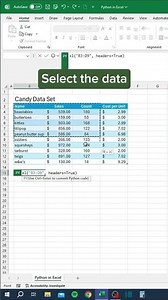 How to use | Python in |Excel | Microsoft Excel #vlookup #excel #exceltricks #python