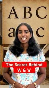 Why Do A and a Both Exist? Origin of Capital & Small Letters | #justnidhiwithenglish #learnenglish