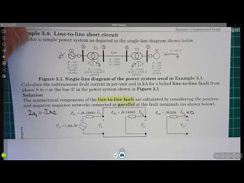 Example 3.4. Line to line short circuit