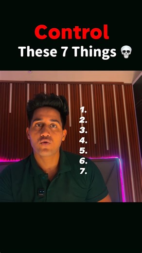 Control These 7 Things 💀 | Change Your Life