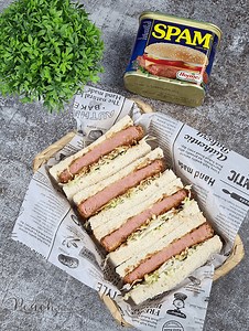 SPAM Katsu Sando - The Peach Kitchen