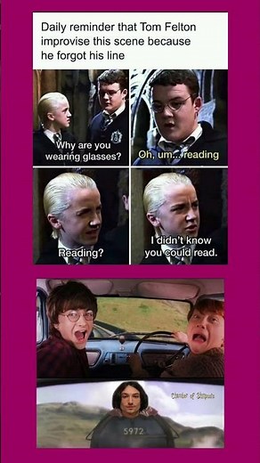 Harry Potter Funniest Draco Moment Ever ✨#harrypotter #memes #funny #shorts