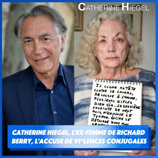 Catherine #Hiegel, l'ex-femme de Richard #Berry, a profité de l'action photo, collective et solidaire #aprèslesviolences pour l'accuser son ancien conjoint. | Cyril Hanouna