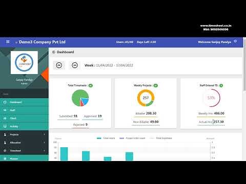 Understanding the Timesheet Dashboard - Tutorial