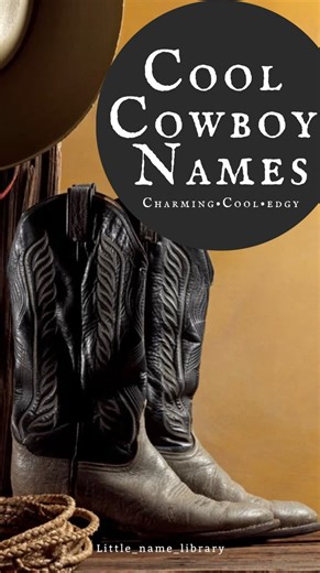 Dr Lizzie Wilson~ Expert Naming Consultant on Instagram: "Cool cowboys don’t need loud names 🤠 These feel sun-warmed, worn-in, and quietly confident — the kind of names that belong to open roads, old souls, and a little dust on their boots. 📌 Save for later & tell me your favourite 🤎 Lizzie xoxo @little_name_library #cowboynames #westernbabynames #coolboynames #babynamelist #namereelinspo"