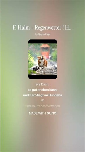Gedicht in Musik : F. Halm - Regenwetter ! Hip Hop Style - Gedichtvertonung & Karaoke -auch Playlist