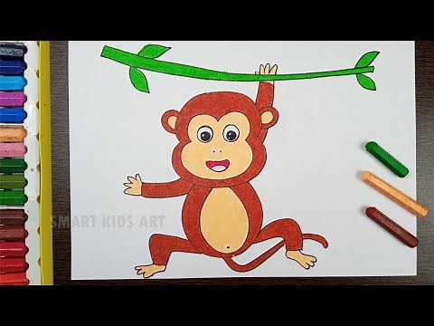 How To Draw Monkey | Monkey Drawing | बंदर का चित्र आसानी से बनाना सीखे | Monkey | Draw Smart
