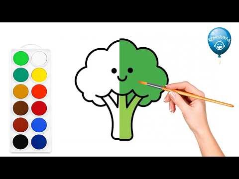 🌳 Easy Tree Drawing & Coloring for Kids | Learn to Draw Step by Step| Kidosphere